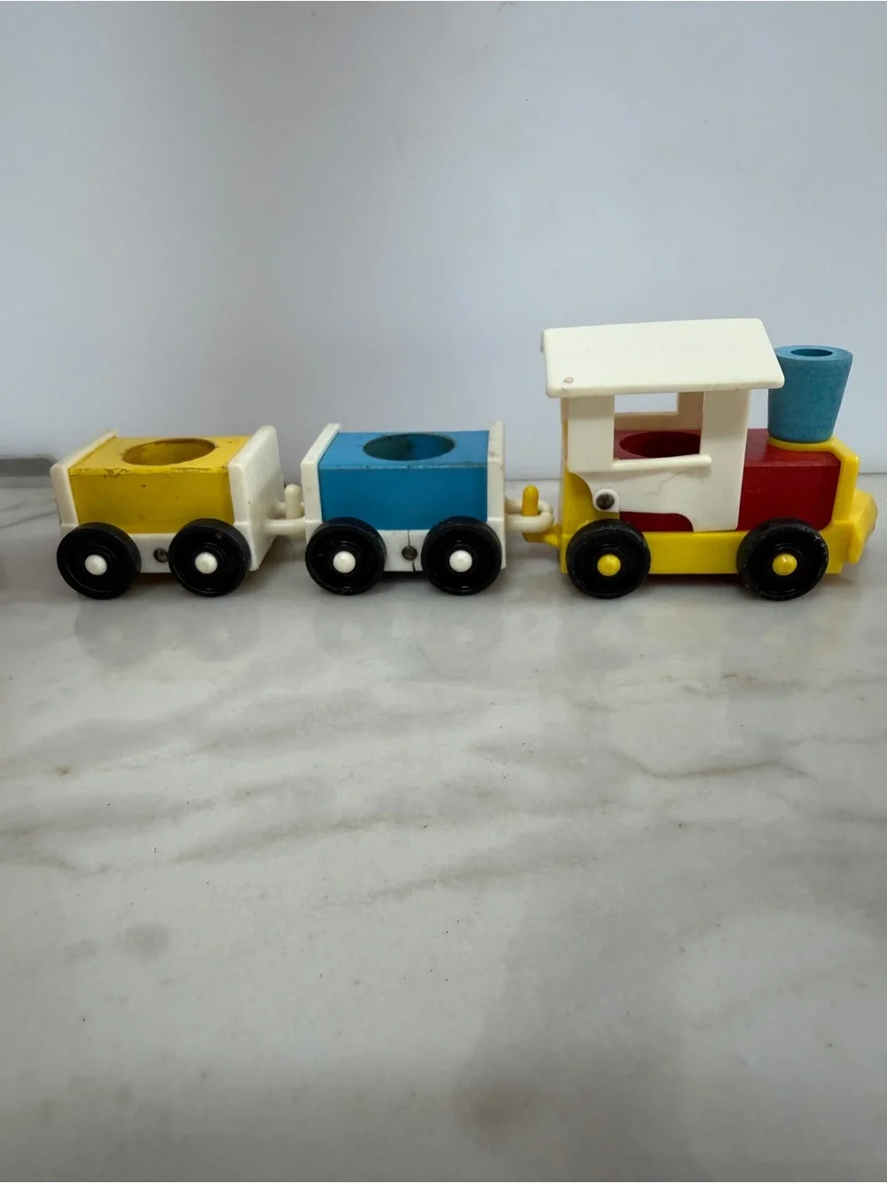 Fisher Price Classic Wooden Pull-Along Train Toy with figurines 3